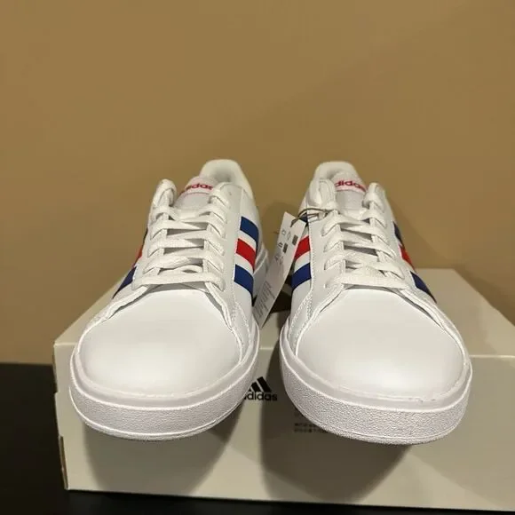 ADIDAS GRAND COURT BASE 2.0 WHITE SUPERSTAR TENNIS CASUAL Men’s Size 10 - Picture 4 of 5